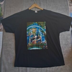 Men's Fantasy Themed Cannabis Graphic Print T-shirt : 2XL : Black
